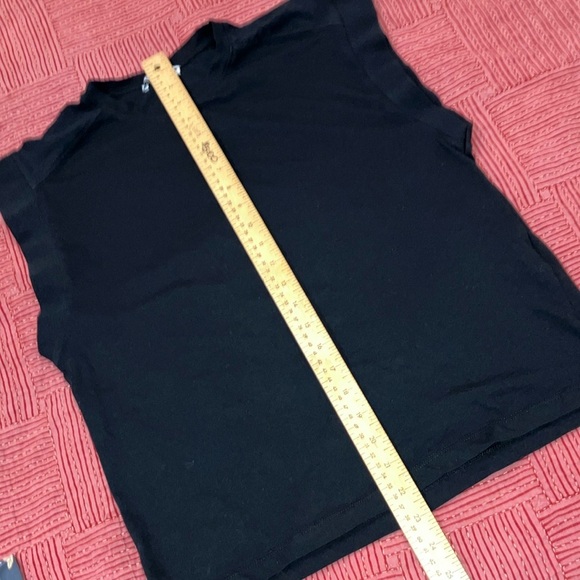 Zara dolman top Black Ribbed sleeve Tee - Picture 6 of 10